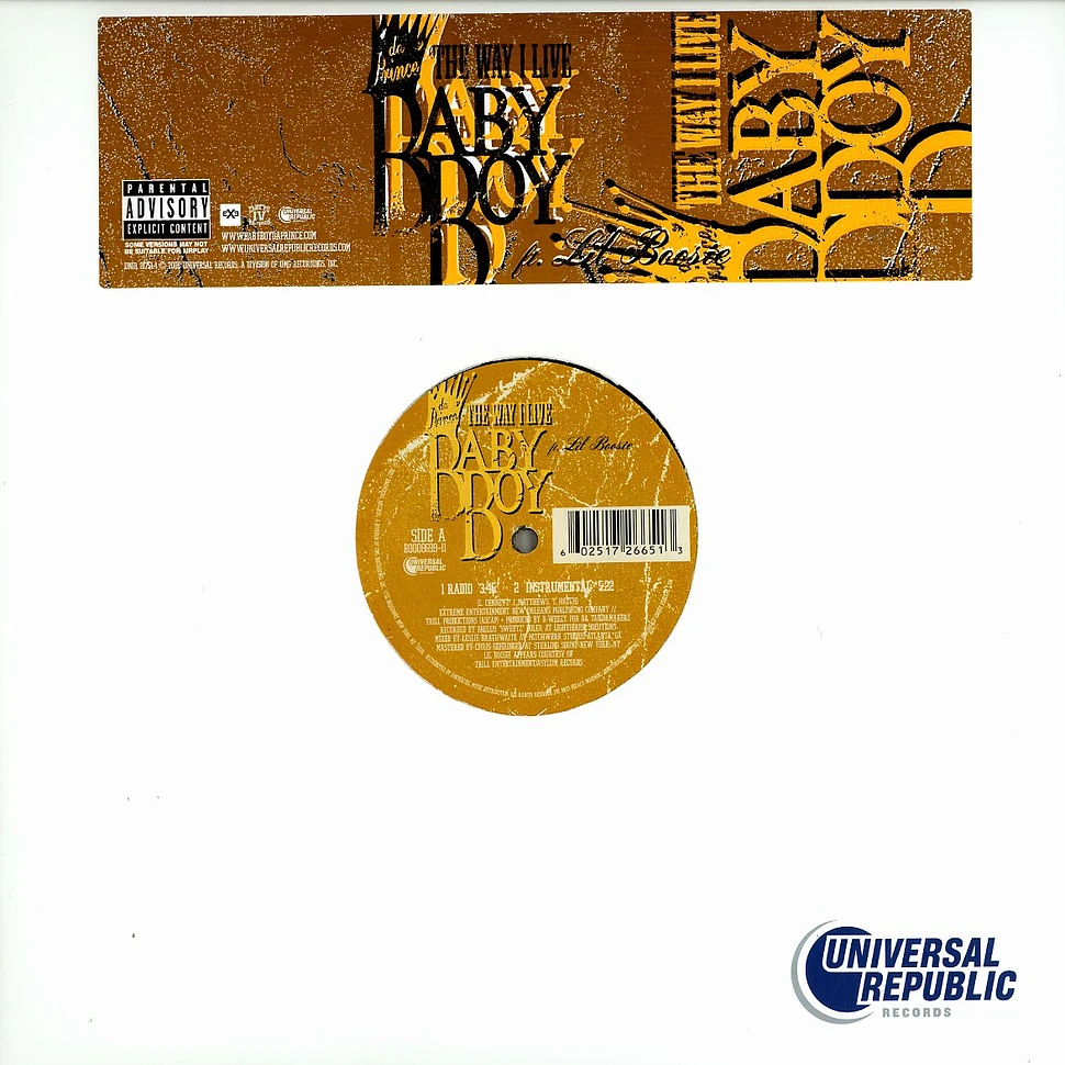 Baby Boy Da Prince - The way i live feat. Lil Boosie