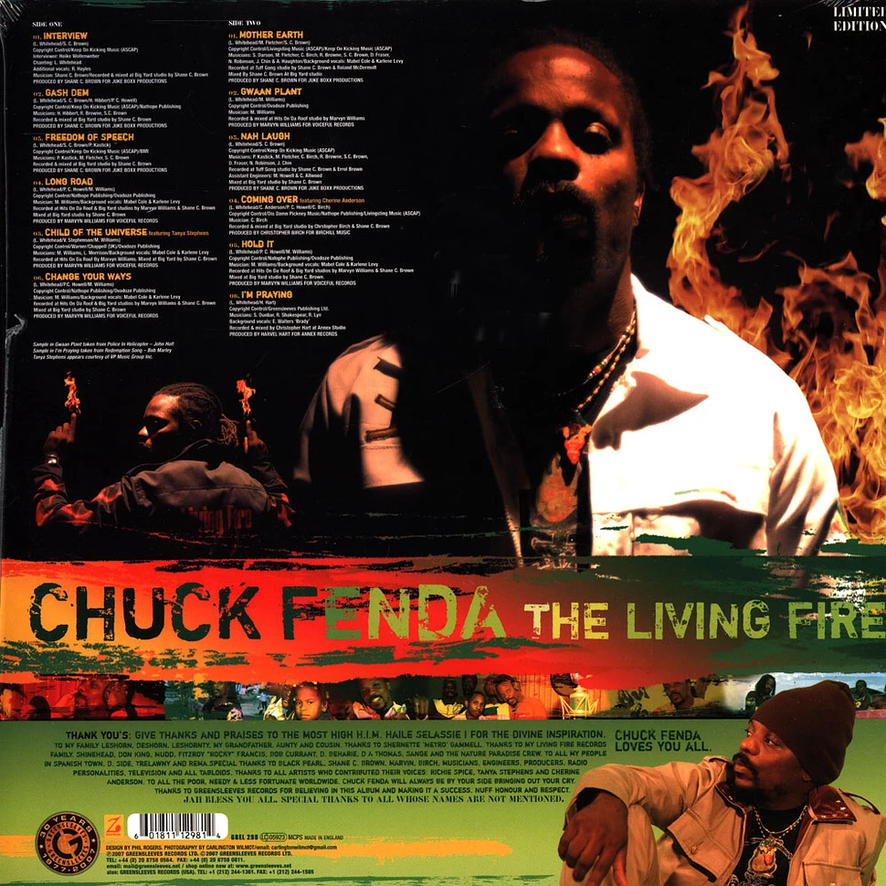 Chuck Fenda - The living fire