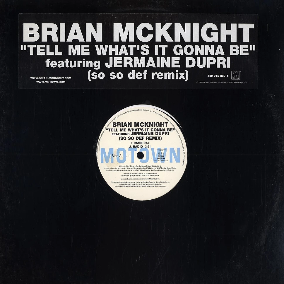 Brain Mcknight - Tell me wata's it gonna be SO So Def remix feat. Jermaine Dupri