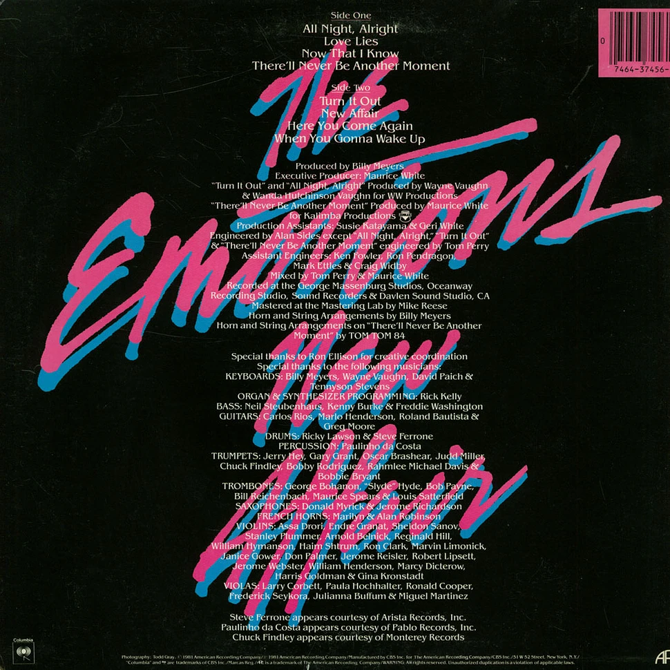 The Emotions - New Affair