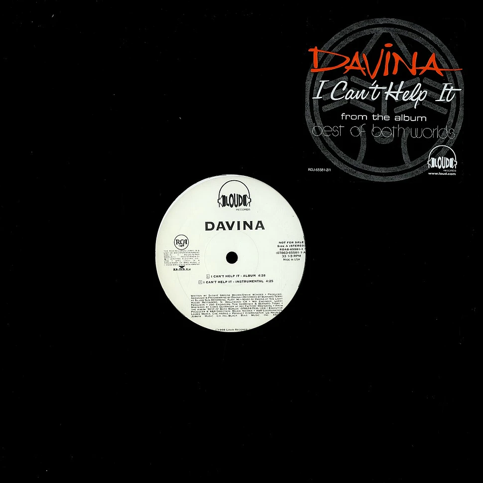 Davina - I can't help it