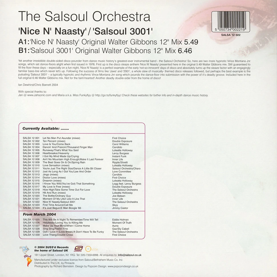The Salsoul Orchestra - Nice N' Nasty