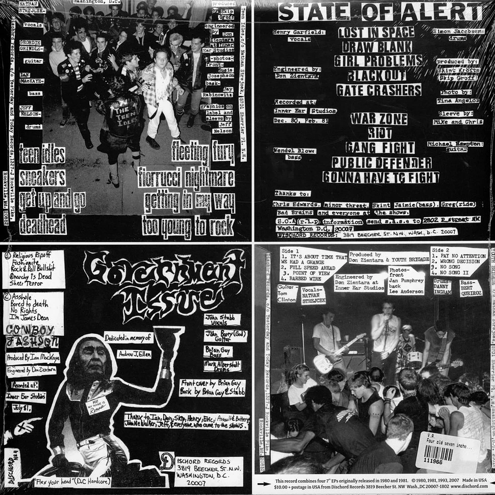 V.A. - Four old seven inches on a twelve inch