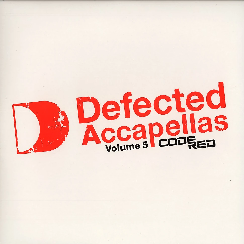 Defected Accapellas - Volume 5 - code red
