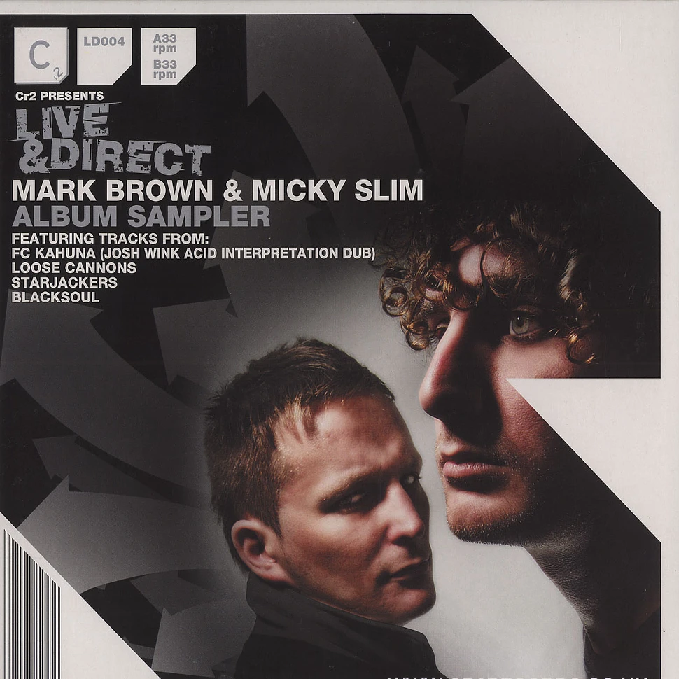 Cr2 presents LIve & Direct - Mark Brown & Micky Slim album sampler