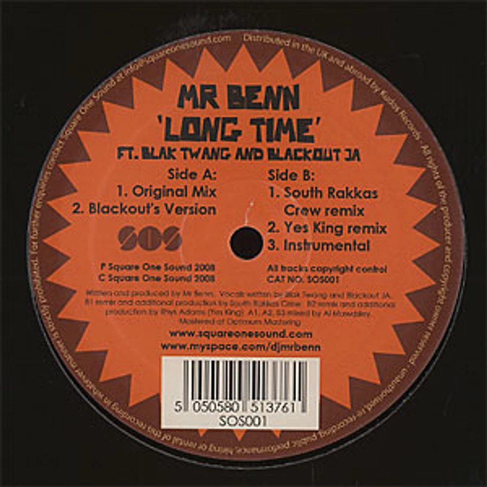 Mr Benn - Long time feat. Blak Twang & Blackout Ja