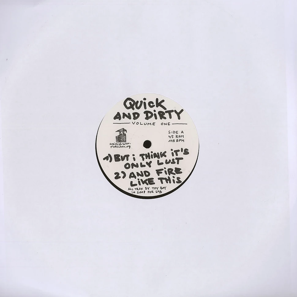 Toy Boy - Quick and dirty volume 1