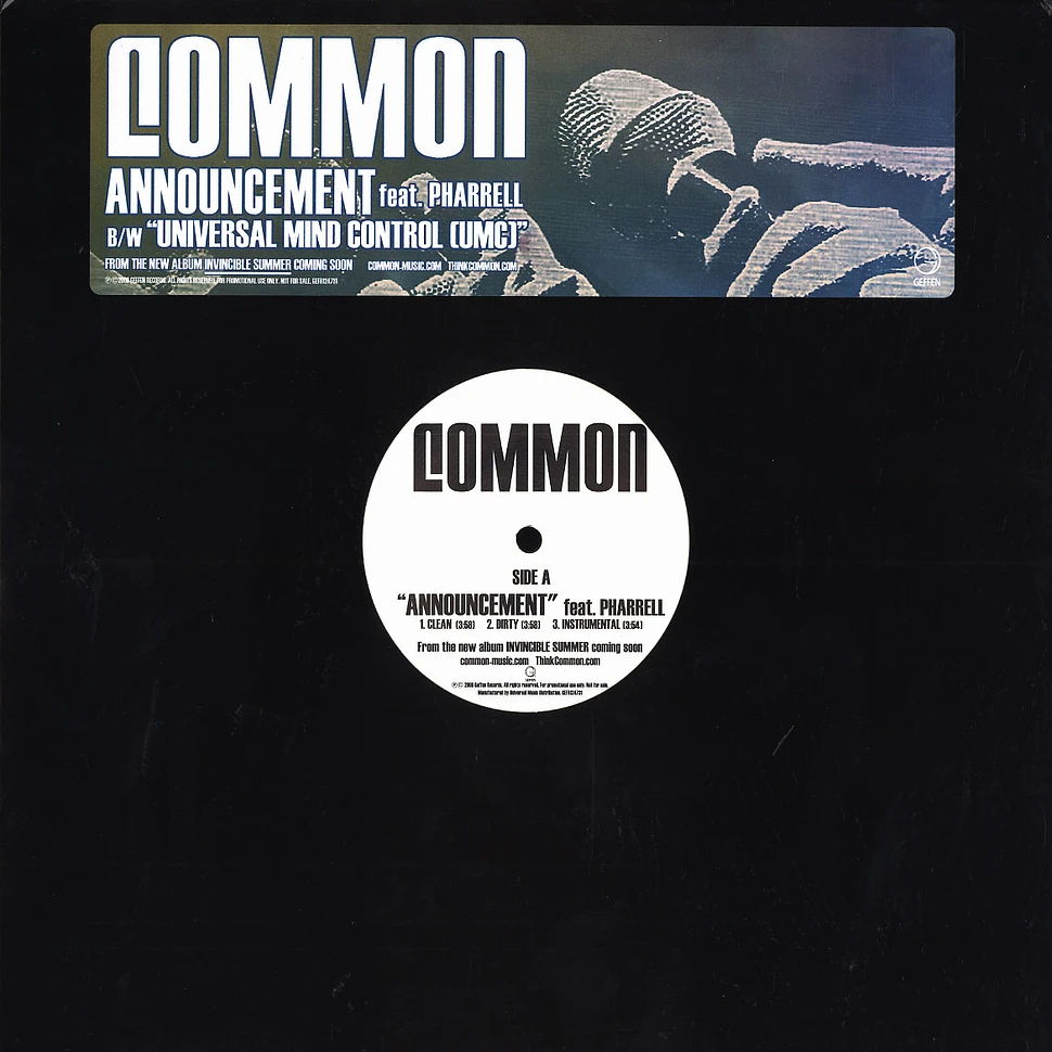 Common - Announcement feat. Pharrell Williams
