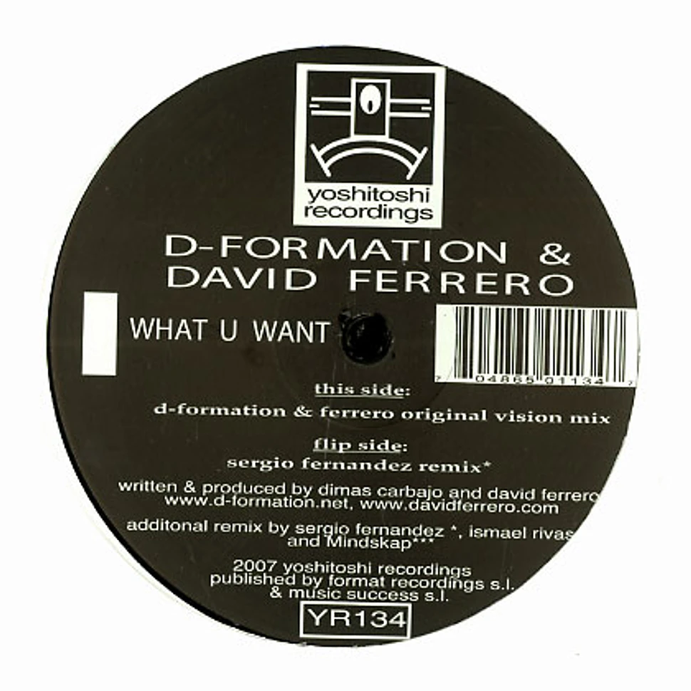 D-Formation & Davis Ferrero - What u want
