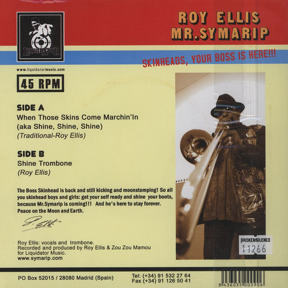 Roy Ellis & Mr.Symarip - When Those Skins Come Marchin' In