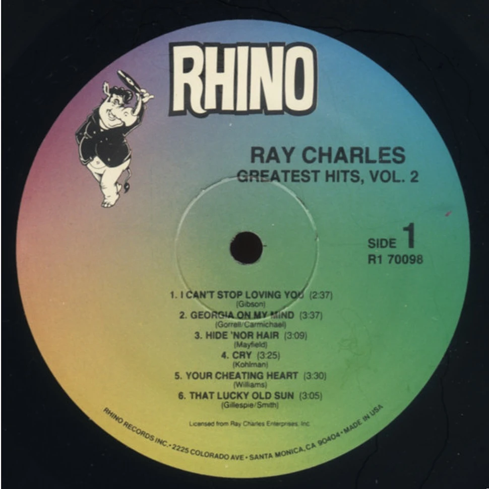 Ray Charles - Greatest Hits Volume 2