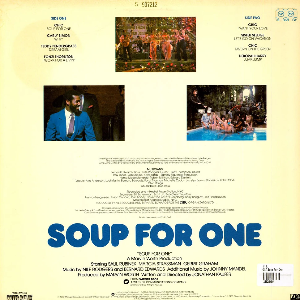 V.A. - Soup For One - Original Motion Picture Soundtrack