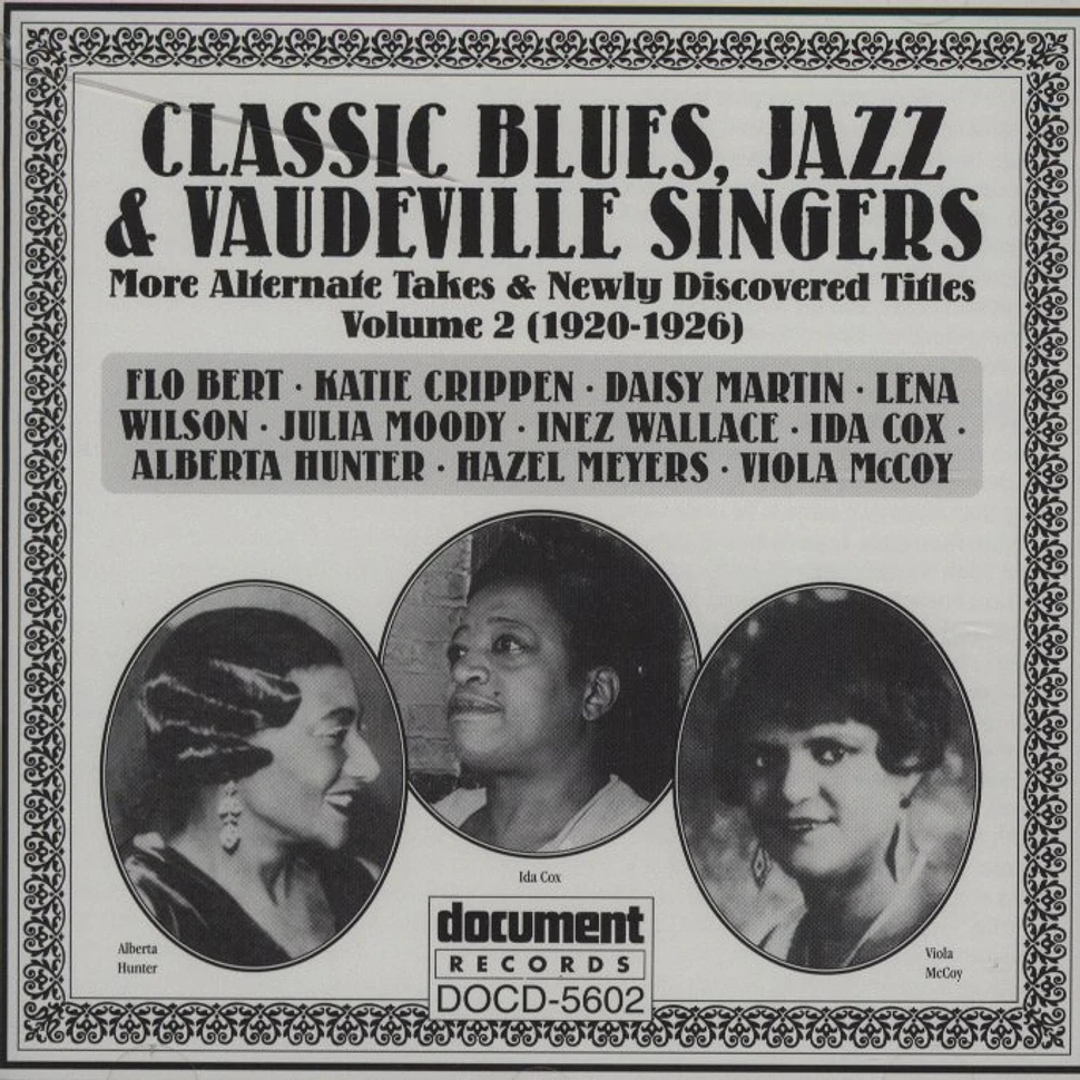 V.A. - Classic blues, jazz & Vaudeville singers Vol. 2