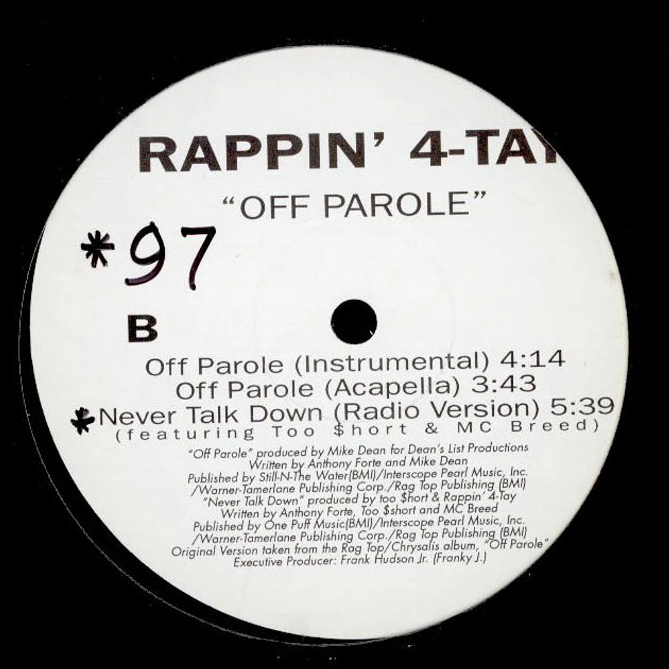 Rappin' 4-Tay - Off Parole