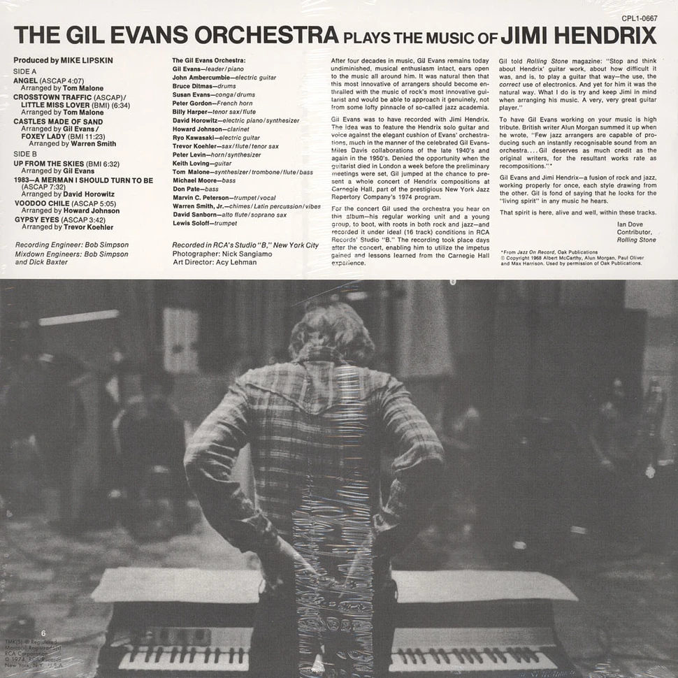 Gil Evans - Plays The Music Of Jimi Hendrix