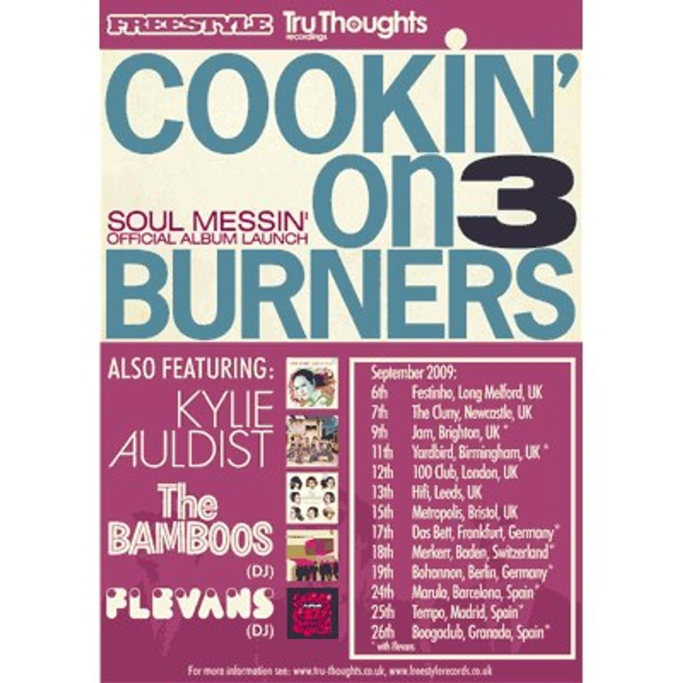 Cookin On 3 Burners, Kylie Auldist, Flevans (DJ) & The Bamboos (DJ) - Konzertticket für Berlin, 19.09.2009 @ Bohannon