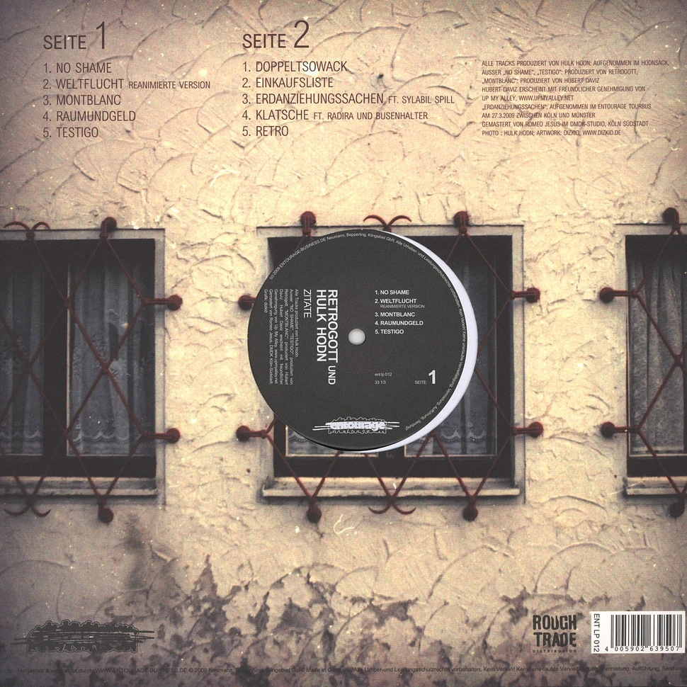 Retrogott & Hulk Hodn - Zitate EP