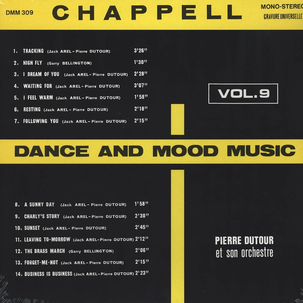 Pierre Dutour / Jack Arel - Dance and Mood Music Volume 9