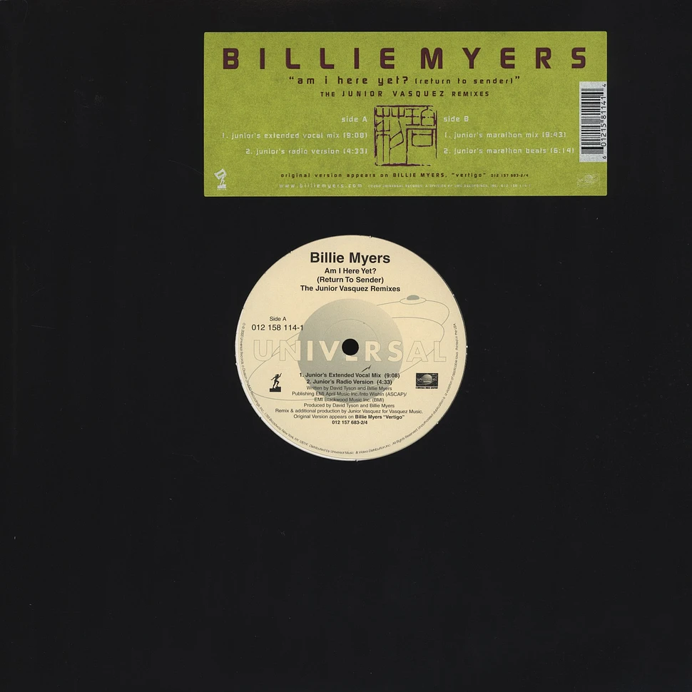 Billie Myers - Am I Here Yet?