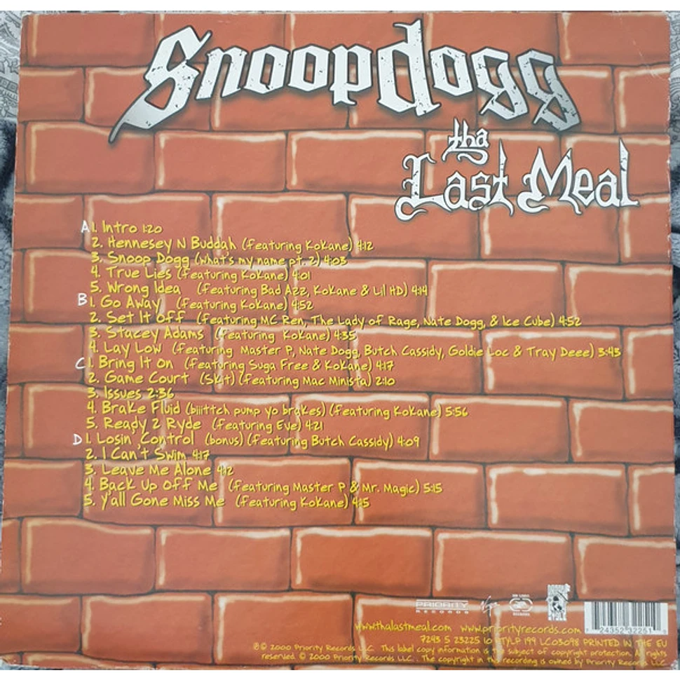 Snoop Dogg - Tha Last Meal