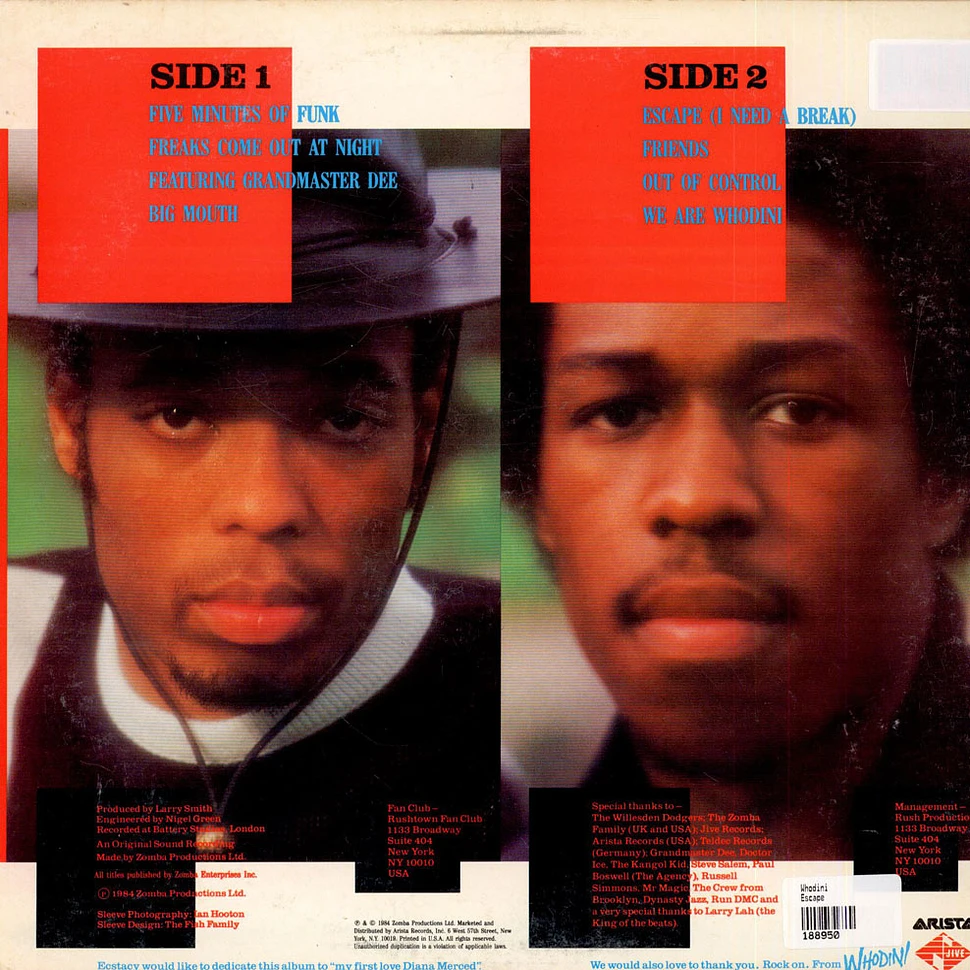 Whodini - Escape