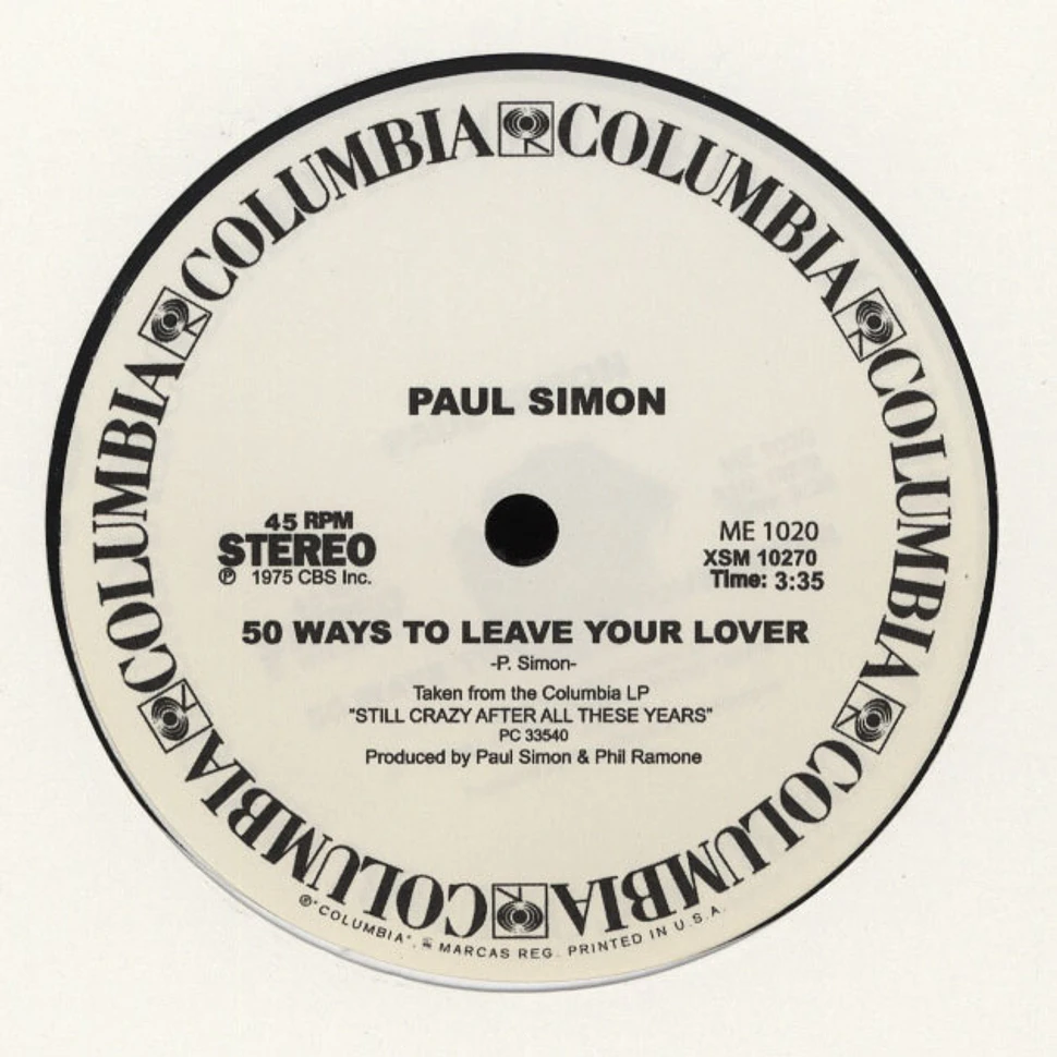 Paul Simon / Tom petty & The Heartbreakers - 50 Ways To Leave Your Lover / Breakdown