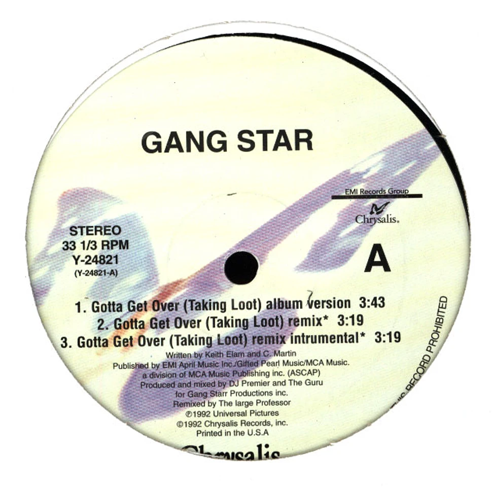 Gang Starr - Gotta get over