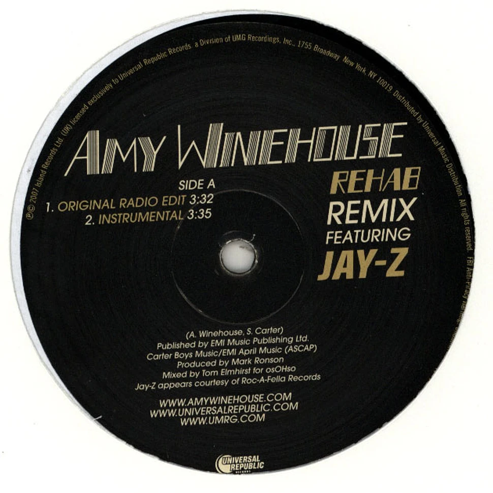 Amy Winehouse Featuring Jay-Z - Rehab Remix