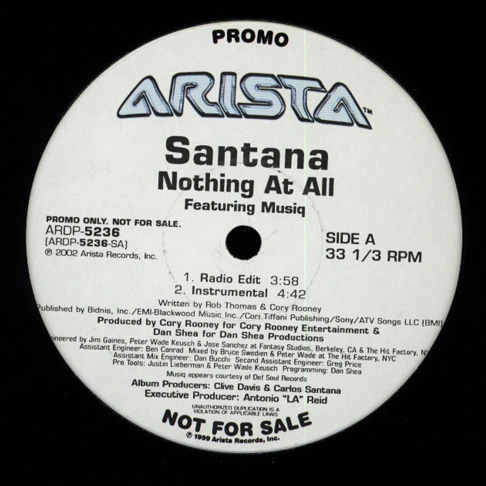 Santana Featuring Musiq Soulchild - Nothing At All