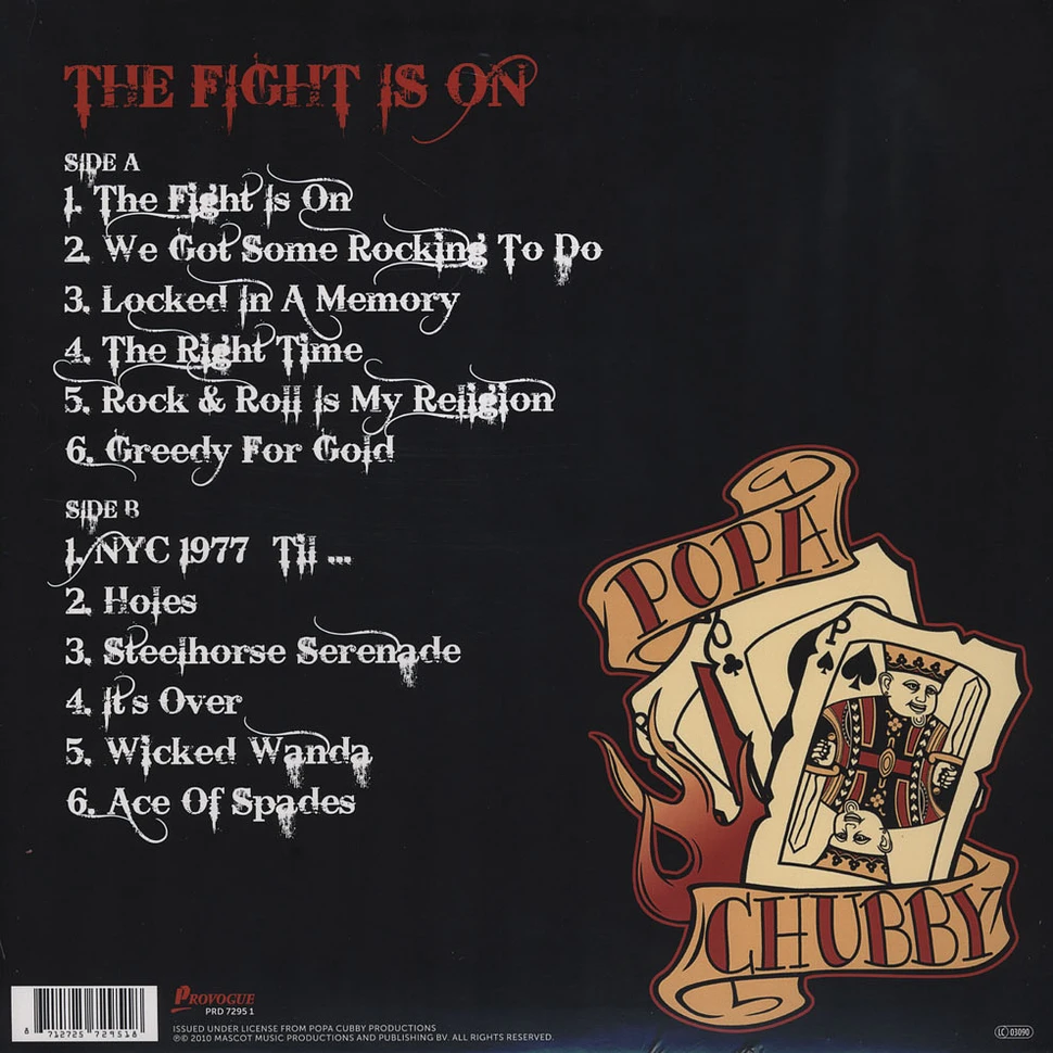 Popa Chubby - The Fight Is On