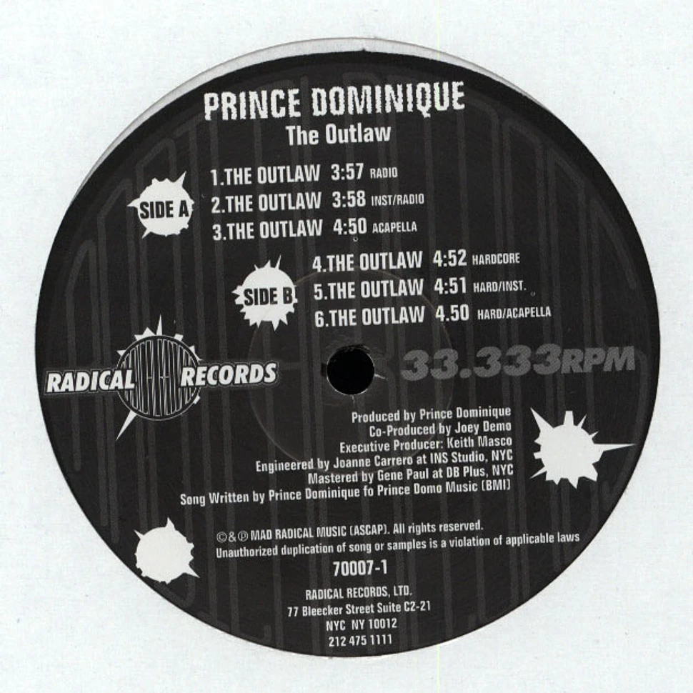 Prince Dominique - The Outlaw