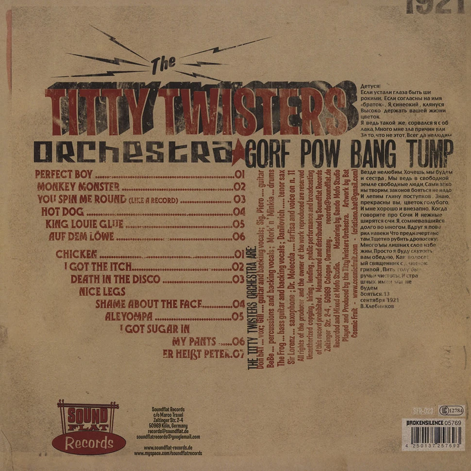 The Titty Twister Orchestra - Gorf Pow Bang Tump!