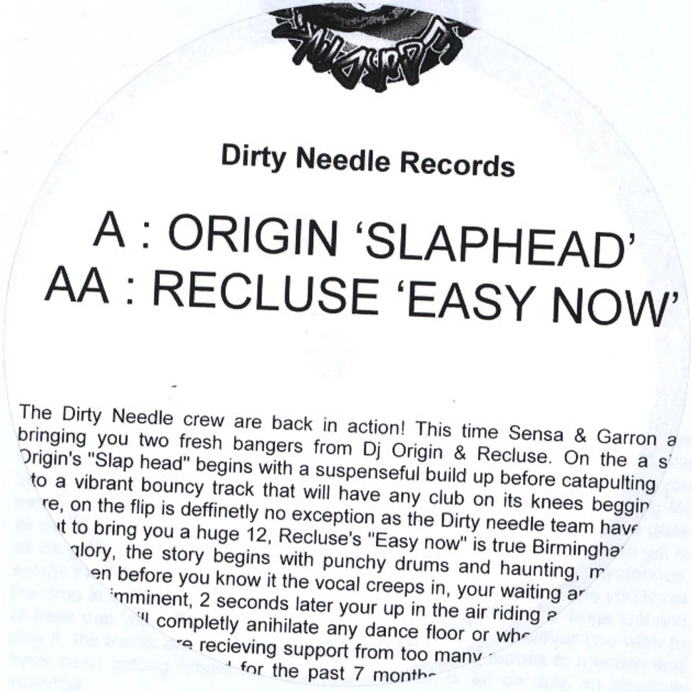Origin / Recluse - Slap Head / Easy Now