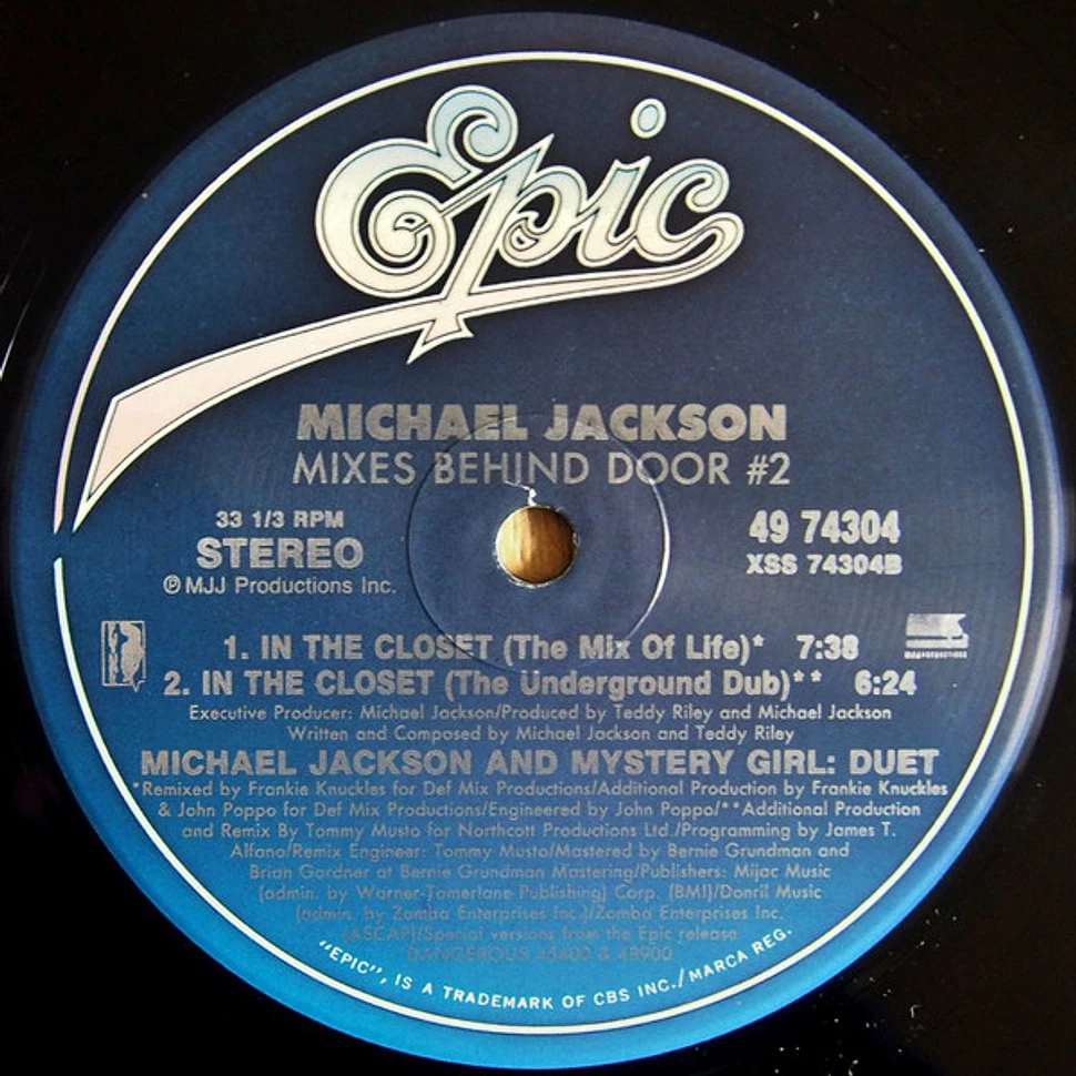 Michael Jackson - In The Closet (Mixes Behind Door #2)
