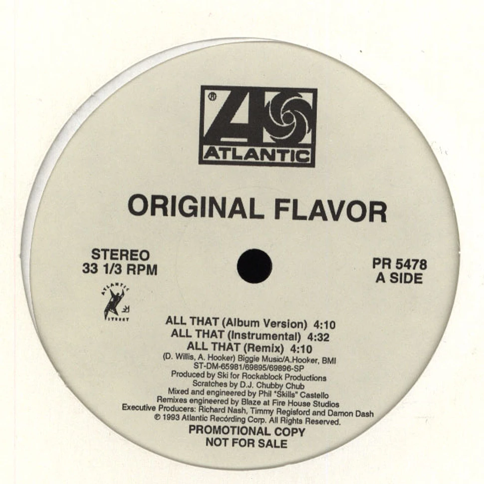 Original Flavor - All That / Hit