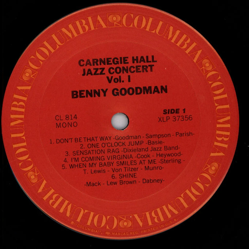 Benny Goodman - Carnegie Hall Jazz Concert Vol. 1