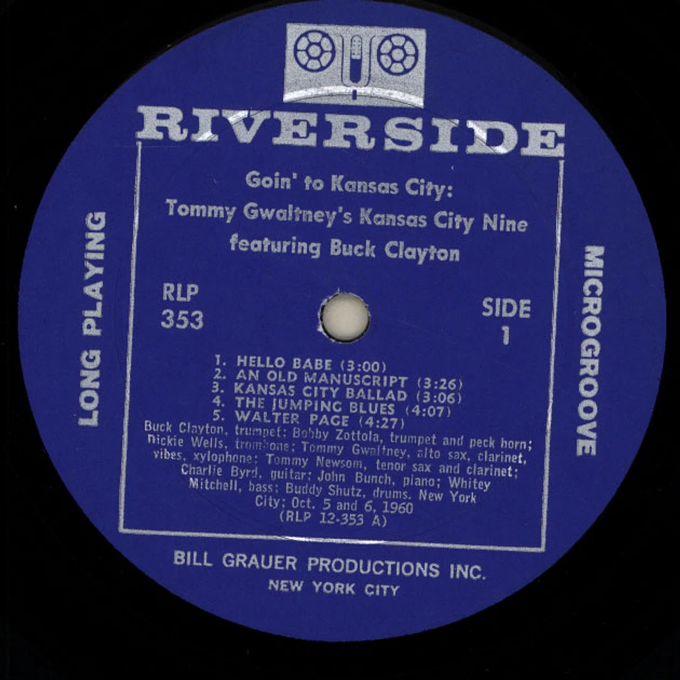 Tommy Gwaltney's kansas City Nine With Buck Clayton - Goin' To Kansas City