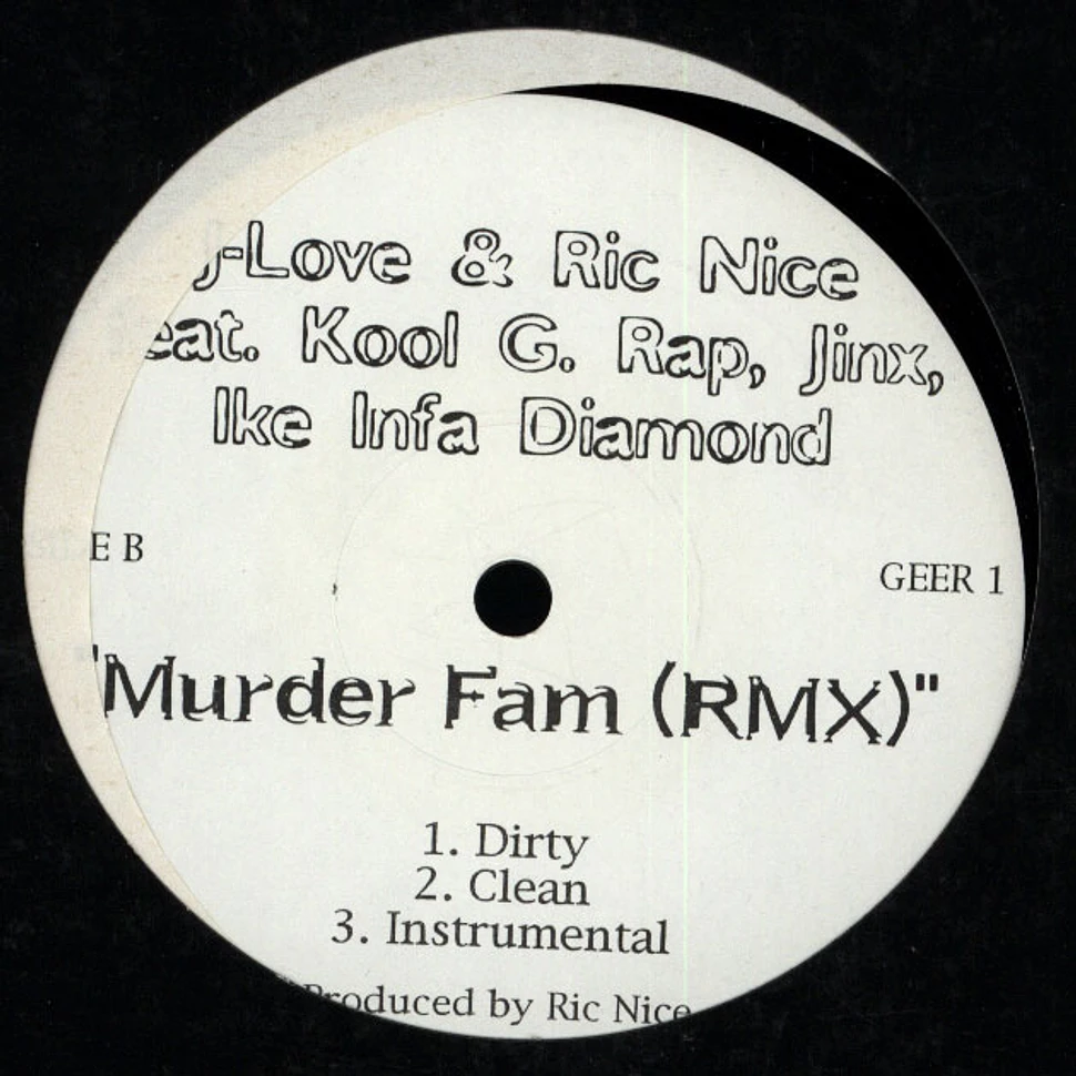 J-Love & Ric Nice Feat. Kool G Rap, Sir Jinx & Ike Infa Diamond - Murder Fam
