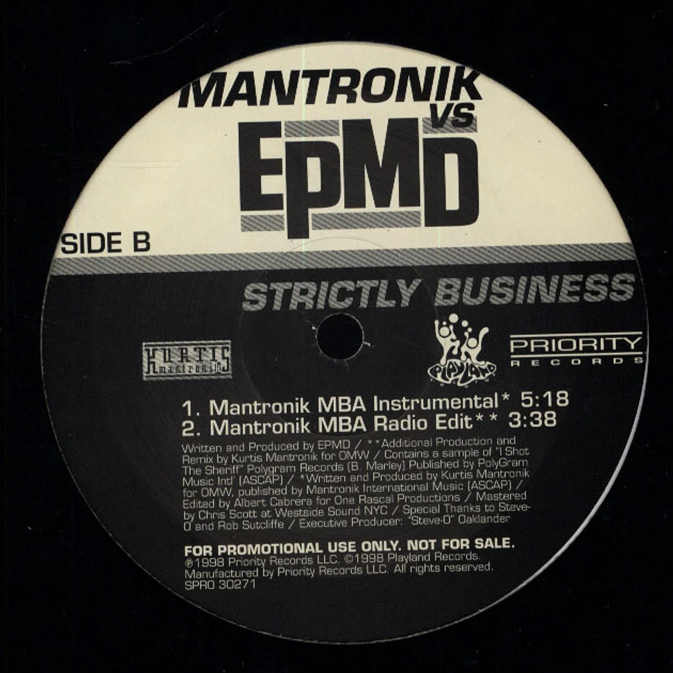 Mantronik vs EPMD - Strictly business