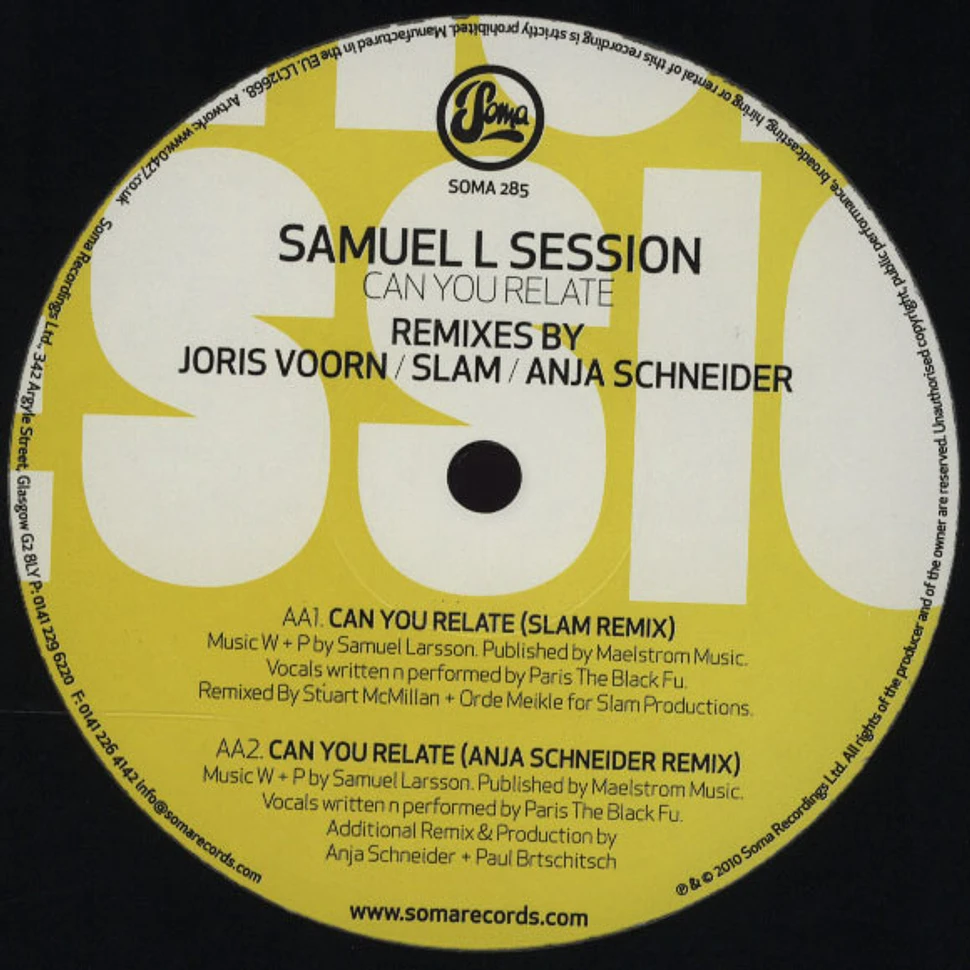 Samuel L Session - Can You Relate: Remixes Part 2