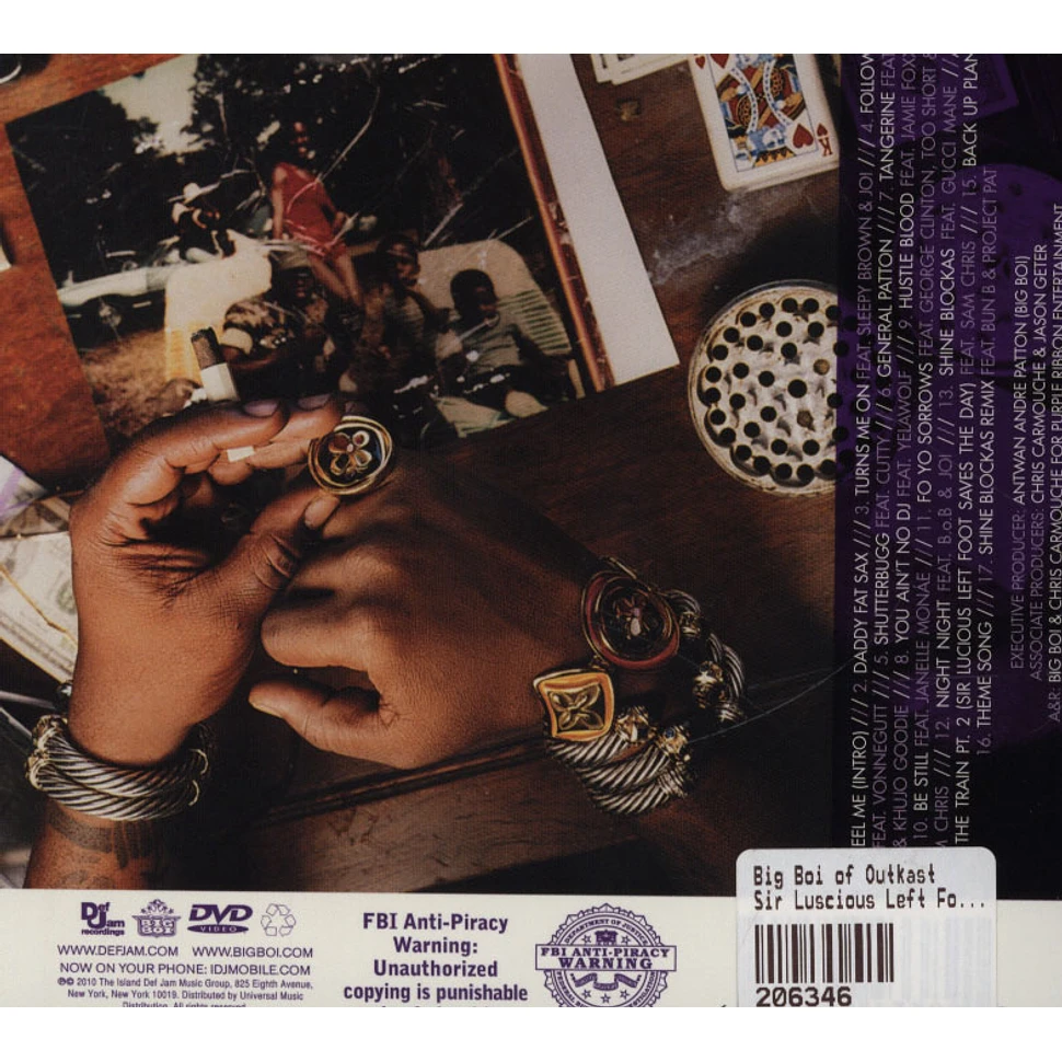 Big Boi of Outkast - Sir Luscious Left Foot: The Son Of Chico Dusty Deluxe Edition