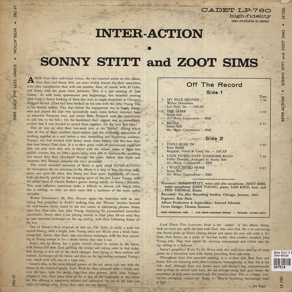 Sonny Stitt & Zoot Sims - Inter-Action