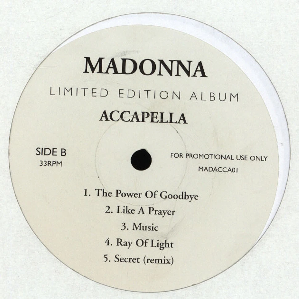 Madonna - Accapella - Limited Edition Album