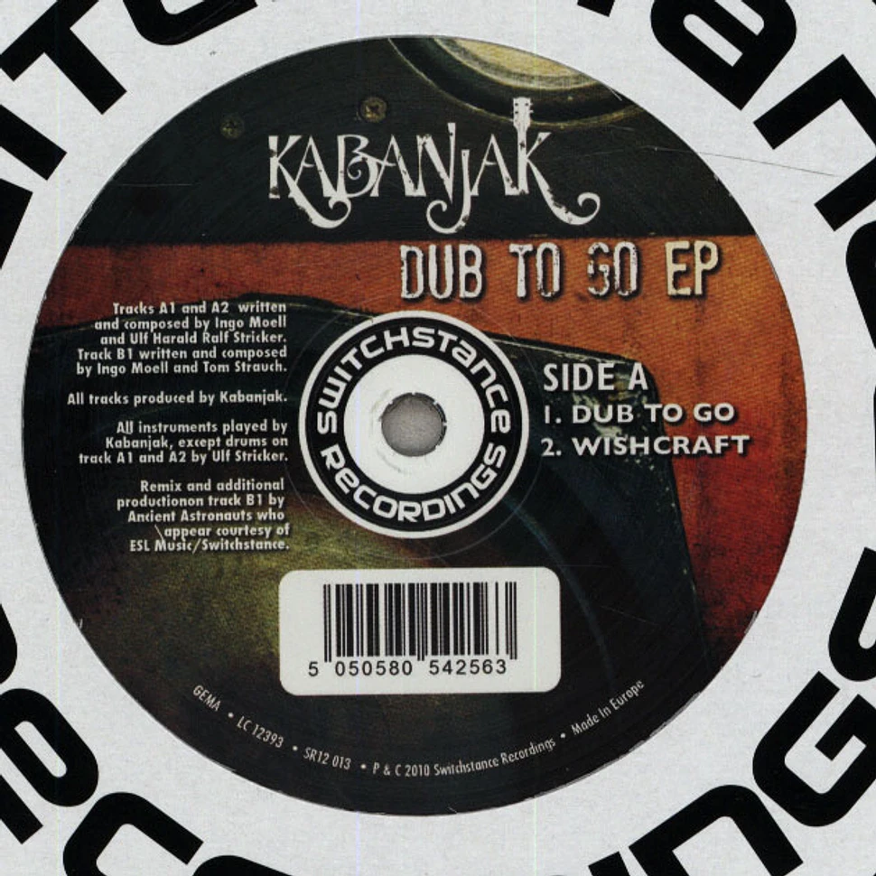 Kabanjak - Dub To Go EP