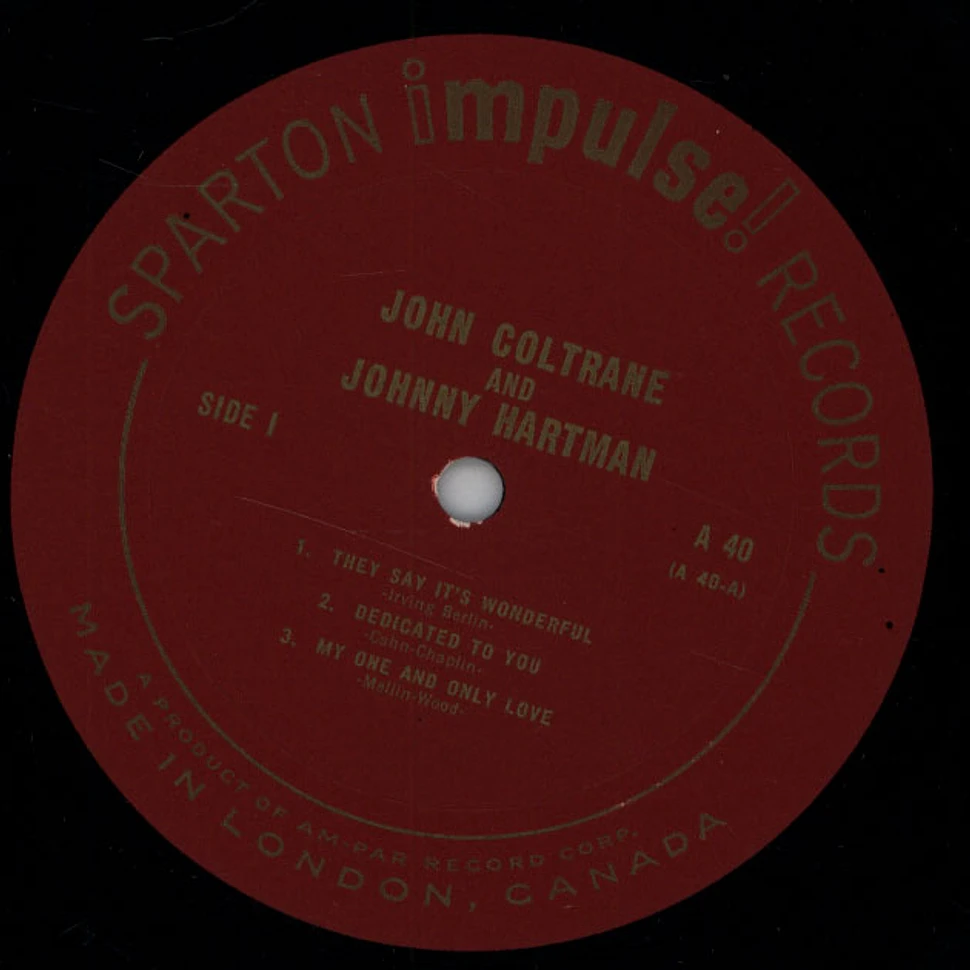 John Coltrane & Johnny Hartman - John Coltrane & Johnny Hartman
