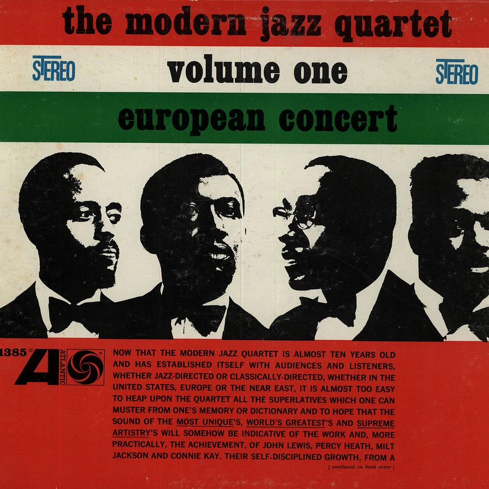 The Modern Jazz Quartet - European Concert Volume One