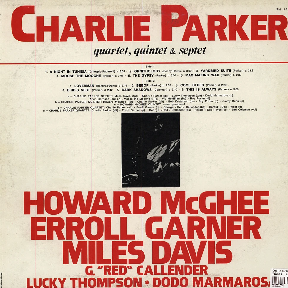 Charlie Parker - Volume 1 - Quartet, Quintet & Septet
