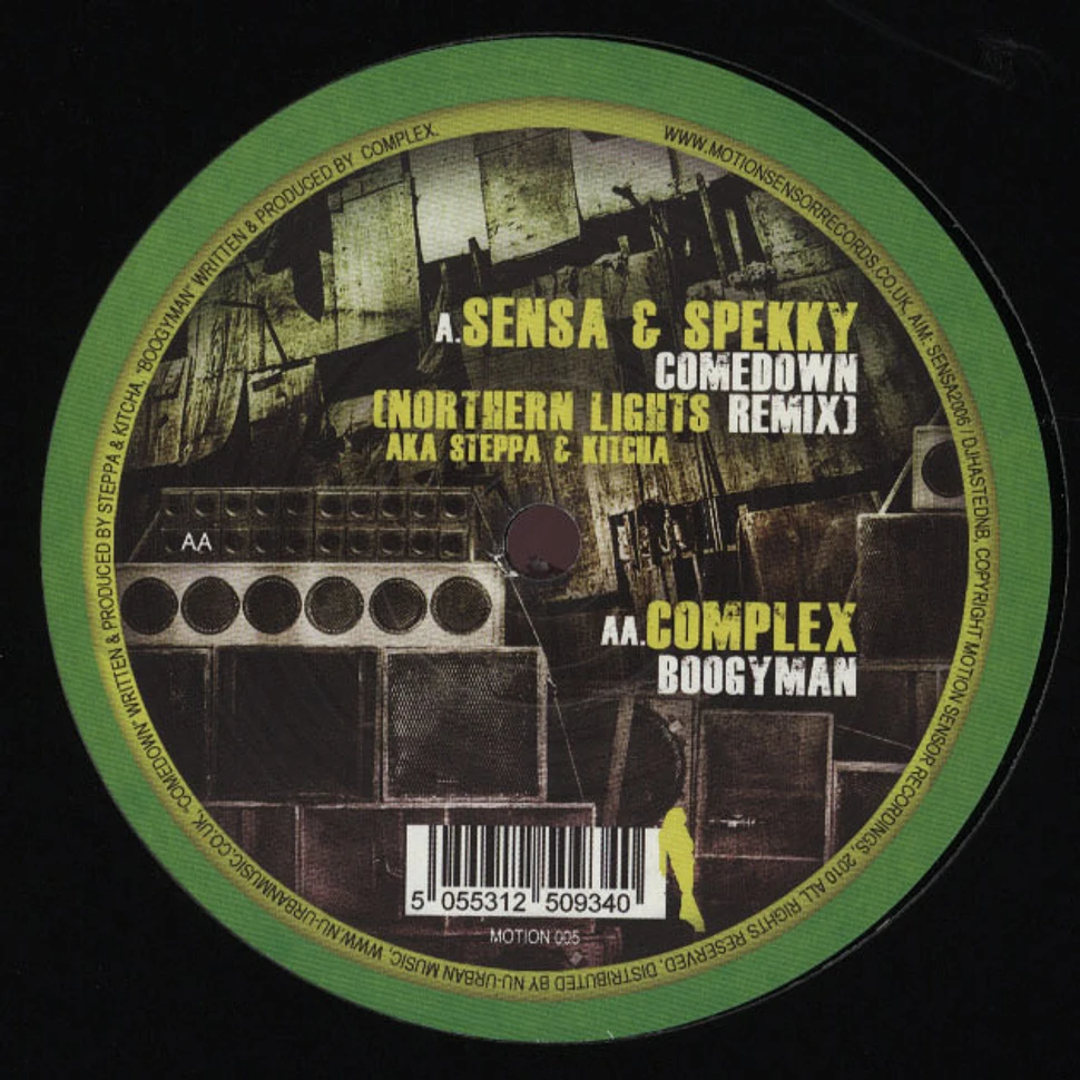 Sensa & Spekky / Complex - Comedown Northern Lights Remix / Boogyman