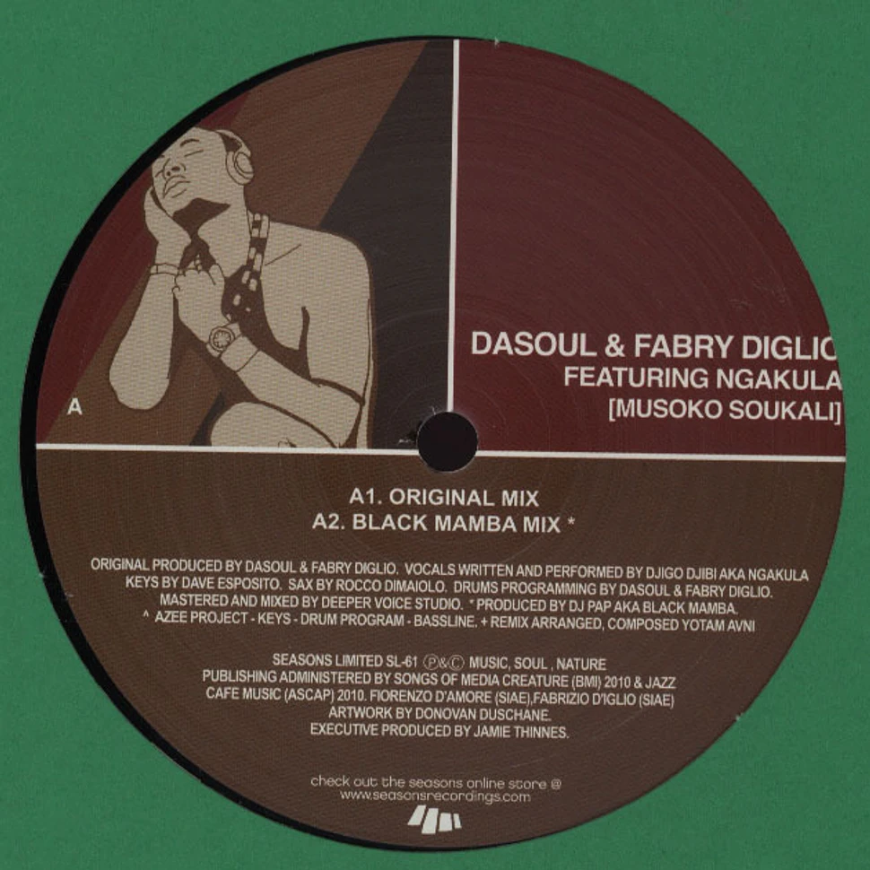 Dasoul & Fabry Diglio - Musoko Soukali Feat. Ngakula
