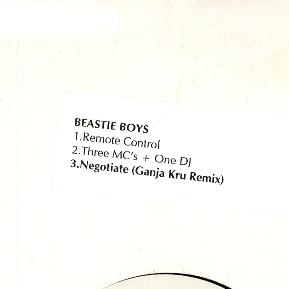 Beastie Boys - Remote Control / 3 MC's & One DJ